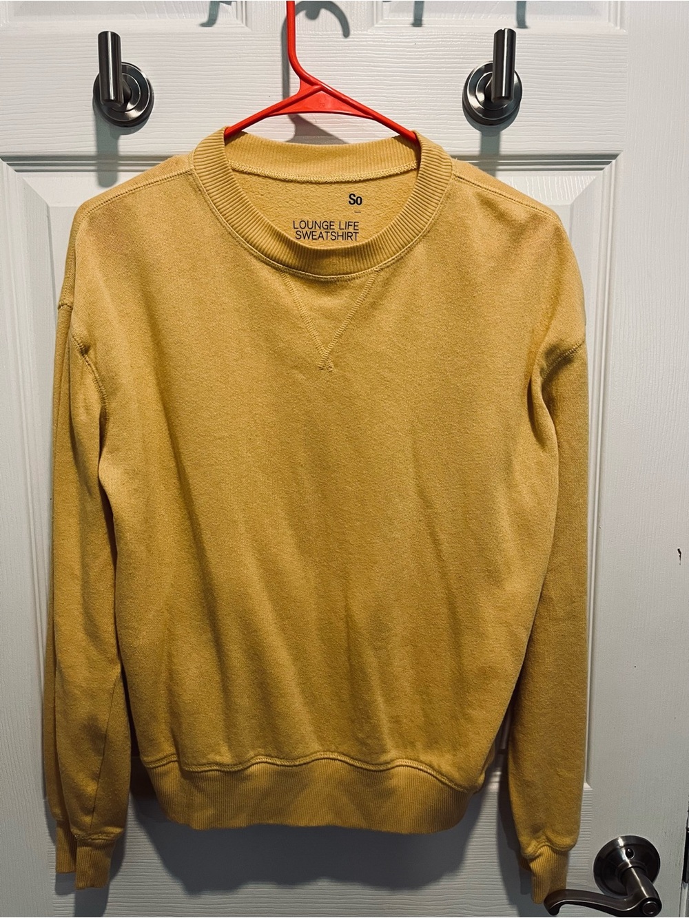 So Lounge Life Mustard Crewneck Sweatshirt